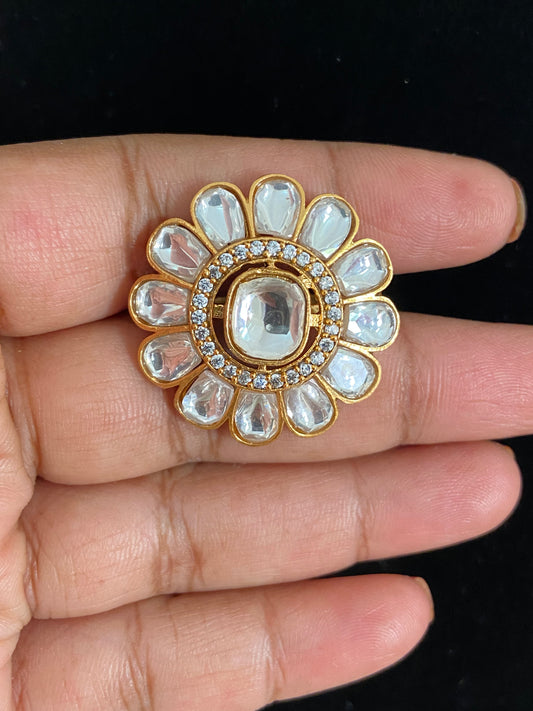 AD Kundan Finger Ring | Adjustble Finger Ring | Gift Idea