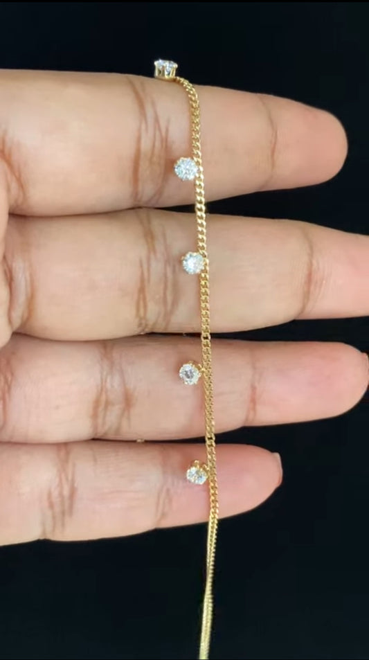 AD Classic Anklet | Traditional Indian Jewelry