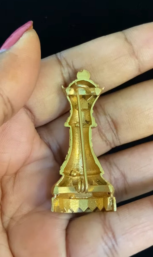 Designer King Brooch Pin | Luxurious Accessory | Multipurpose Pin | Gift idea