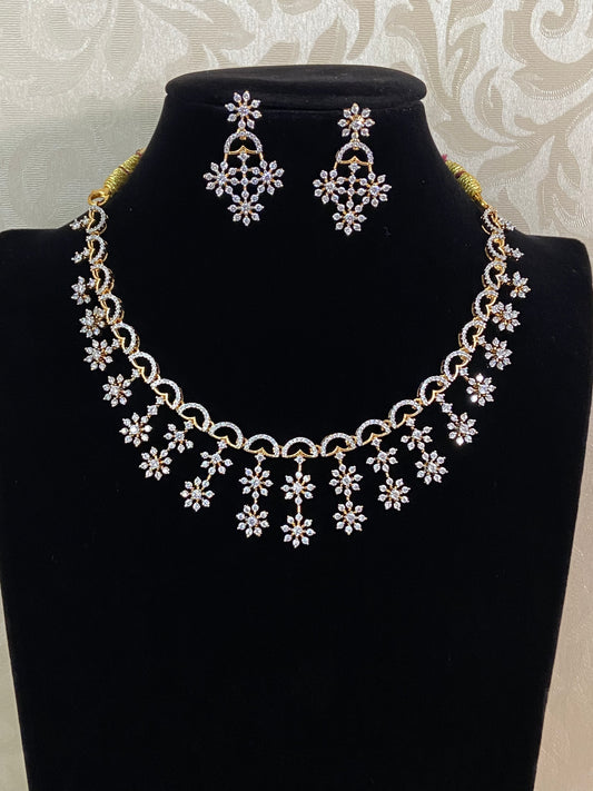 Beautiful AD Necklace Set | Indian Jewelry In USA | Gift Idea