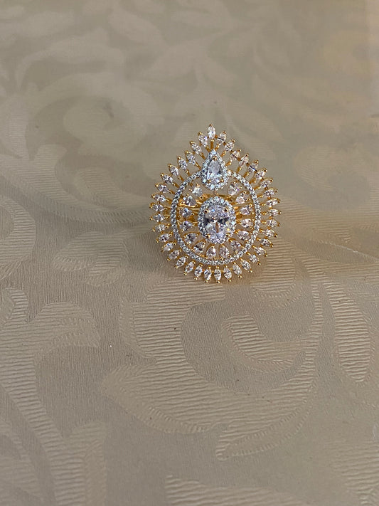 AD Adjustable Finger Ring | Indian Jewelry In USA