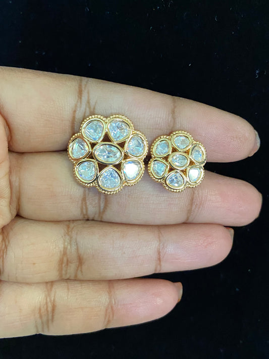 AD Polki Finger Ring | Indian Fingers Ring