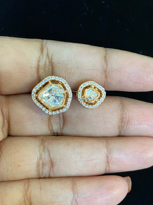 AD Polki Finger Ring | Adjustable Fingers Ring