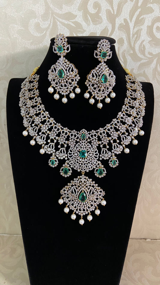 AD Bridal Necklace Set | Latest Jewelry