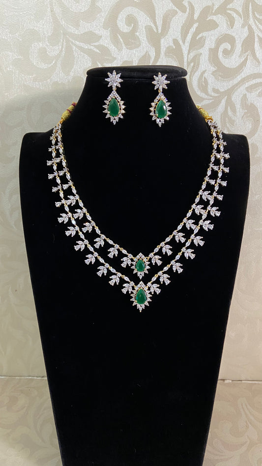 Beautiful AD Necklace With Earrings | Latest Necklace | Gift Idea