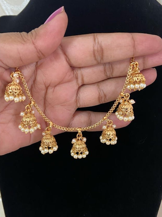 Antique Jumki Champaswaralu | Hair accessories | indian Ear Chains