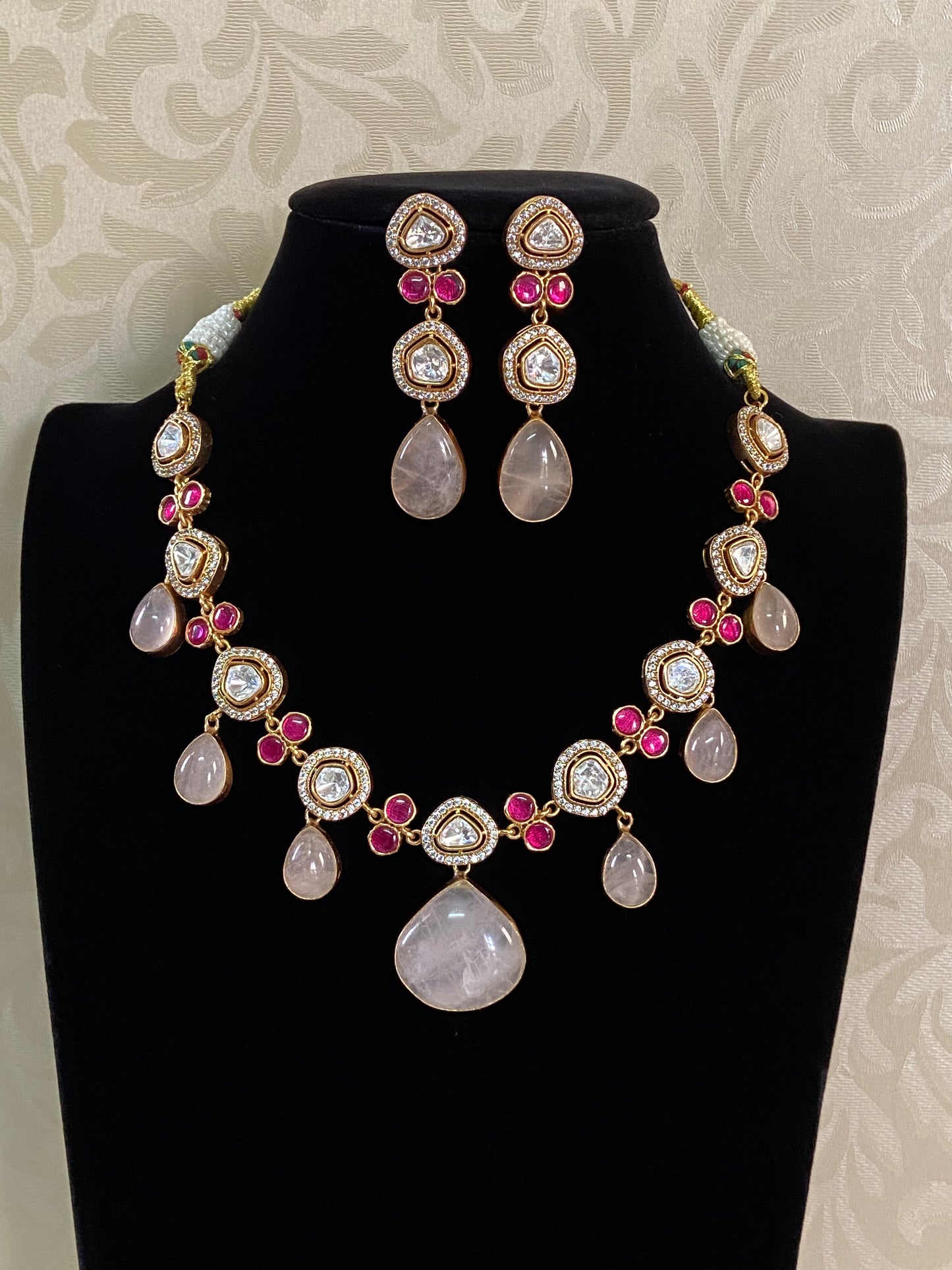 Moissanite Classic Kundan Necklace | Latest Indian jewelry
