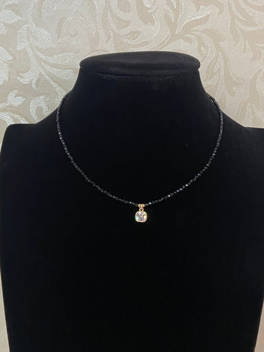 Simple AD Pendant Mangalasutra | Indian Black Beads
