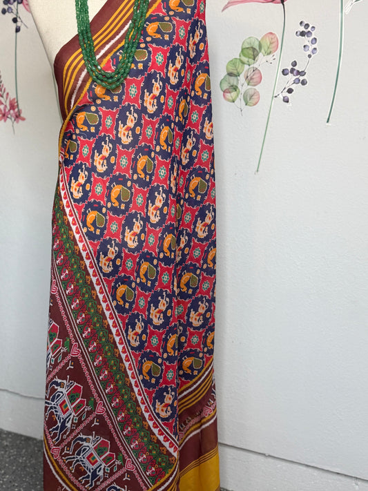 Pure Mul Patola Dupatta | Party Wear Dupatta