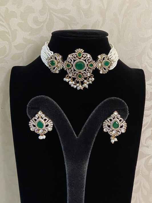 Victorian Pendant Choker  |  Indian jewelry in USA