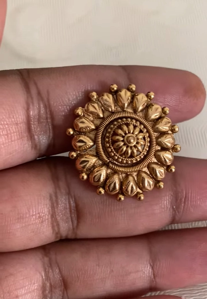 Antique Nakshi Balls Necklace With Studs | Indian Traditional Necklace