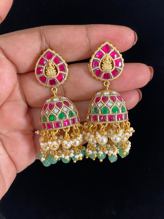 Jadau Kundan Jumkis | Traditional Indian Jewelry In USA