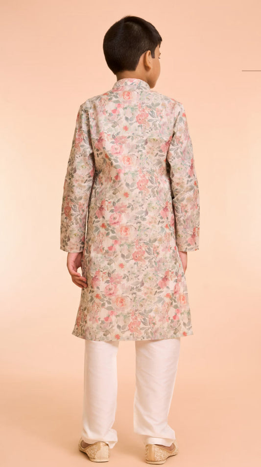Peach Elegance Kurta Pajama
