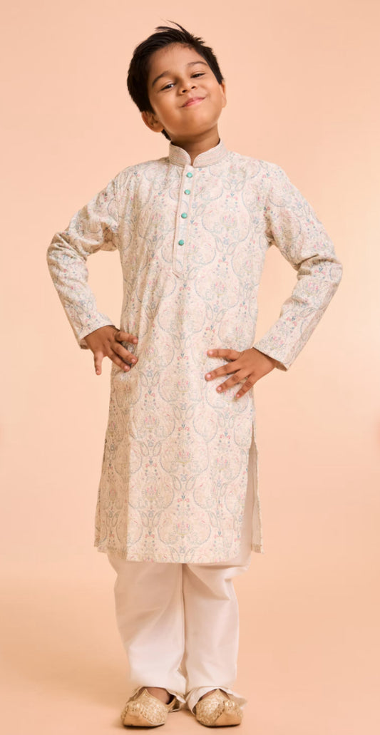 Prismatic Pista Green Kurta Pajama Set