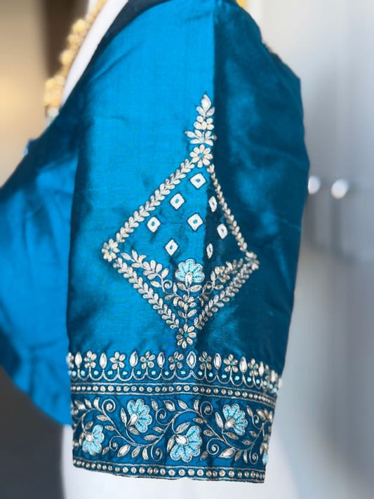Pure Silk Embroidery Blouse | Saree Blouses in USA