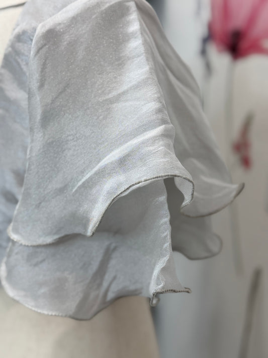 36 Size Tissue Ruffle Sleeves Blouse | Readymade Blouses in USA