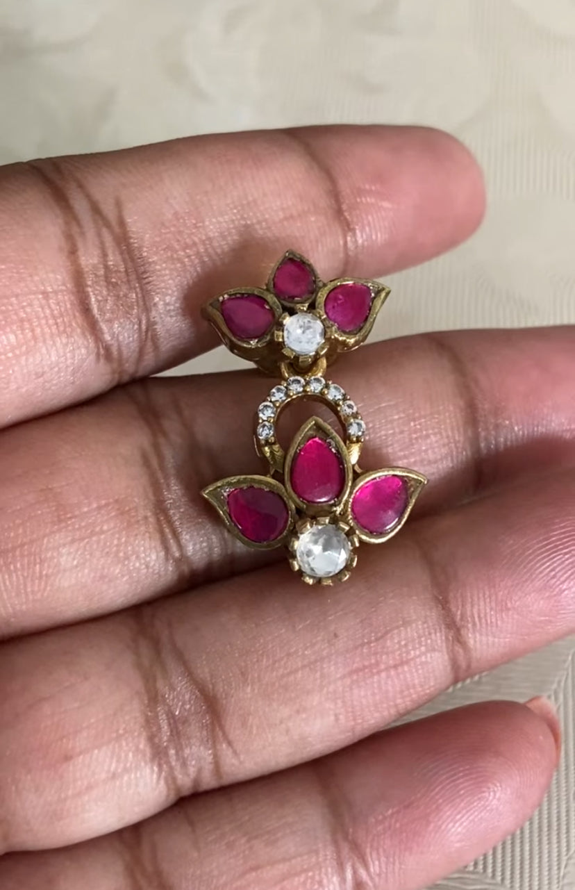 Jadau Kundan Pendant Nanu Patti Set | Indian Traditional Jewelry In USA