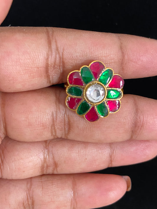 Jadau Kundan Finger Ring | Traditional Finger Ring