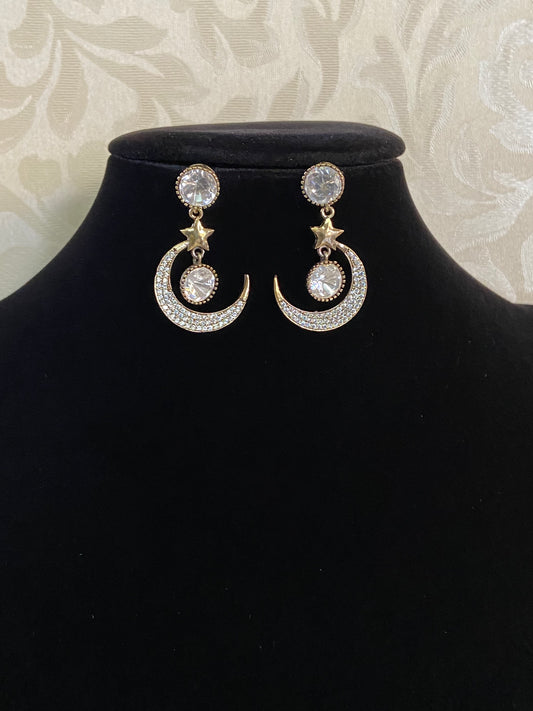 Moon Star Earrings | Indian Earrings
