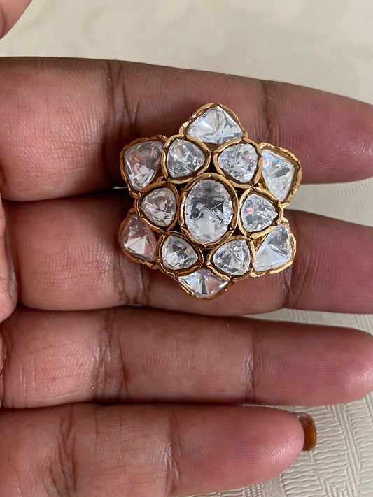 Polki Kundan Finger Ring | Indian Fingers Ring