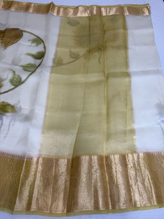 Digital Print Pure Organza Saree | Indian Sarees In USA