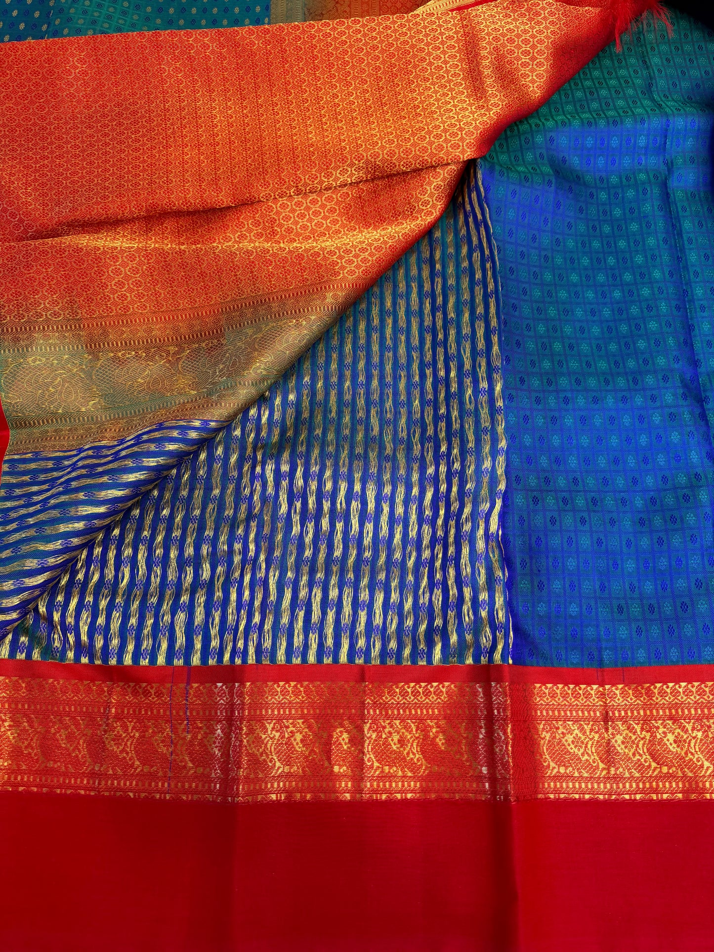 Vintage Kanjivaram Silk Saree | Kanjivaram Pattu Saree | Indian Traditional Saree | Bridal Saree