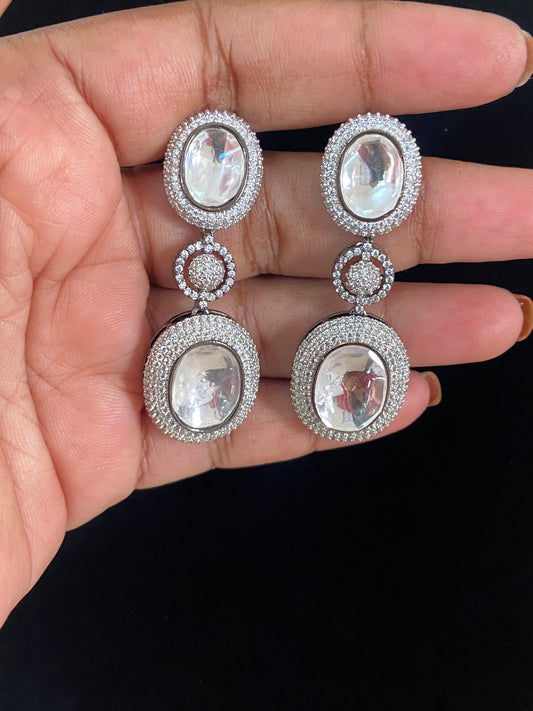 Classic premium Polki Earrings | Indian Earrings