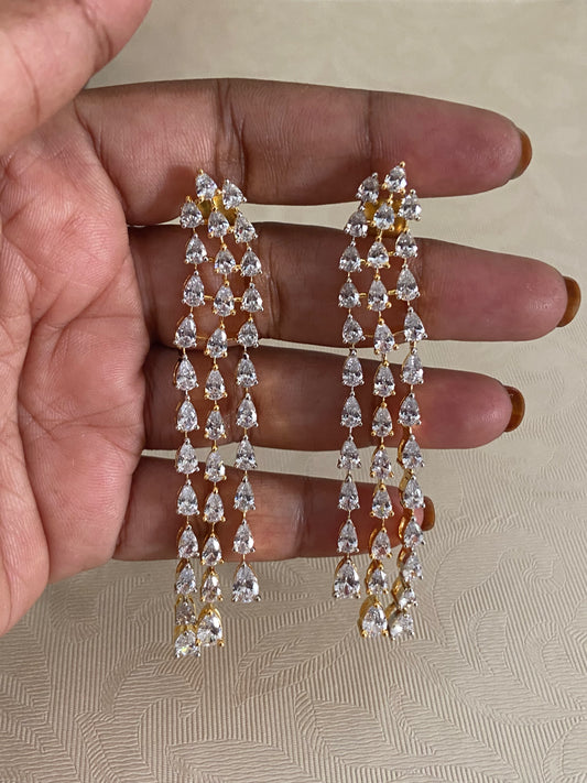 AD Teardrops Earrings | Indian Jewelry
