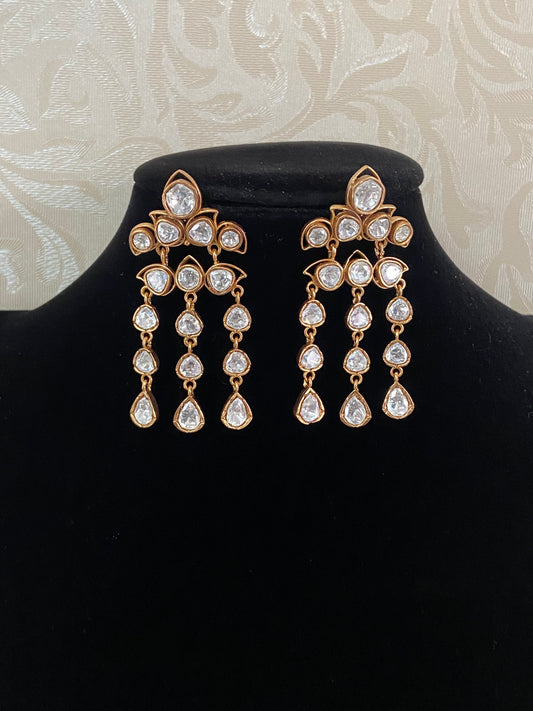 Polki Kundan Earrings | Indian Jewelry In USA