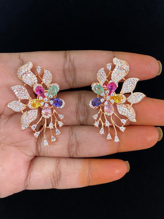 AD Multi Color Studs | Indian Jewelry In USA | Gift Idea