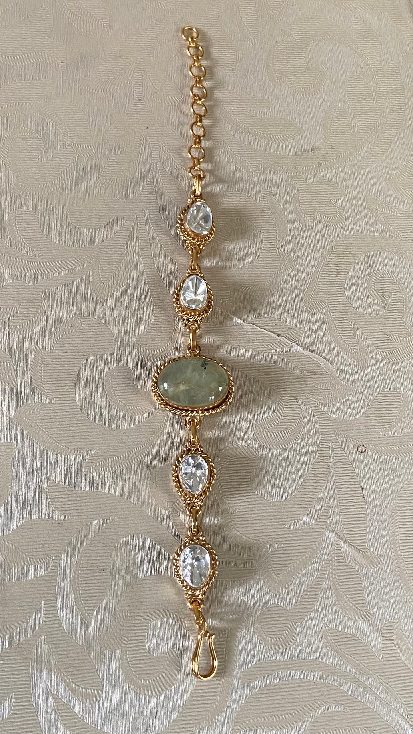 Moissanite Kundan Bracelet | Indian Jewelry InUSA | Gift Idea