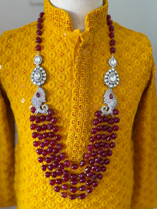 Groom Necklace | Long Side Pendants Necklace | Indian Jewelry in USA