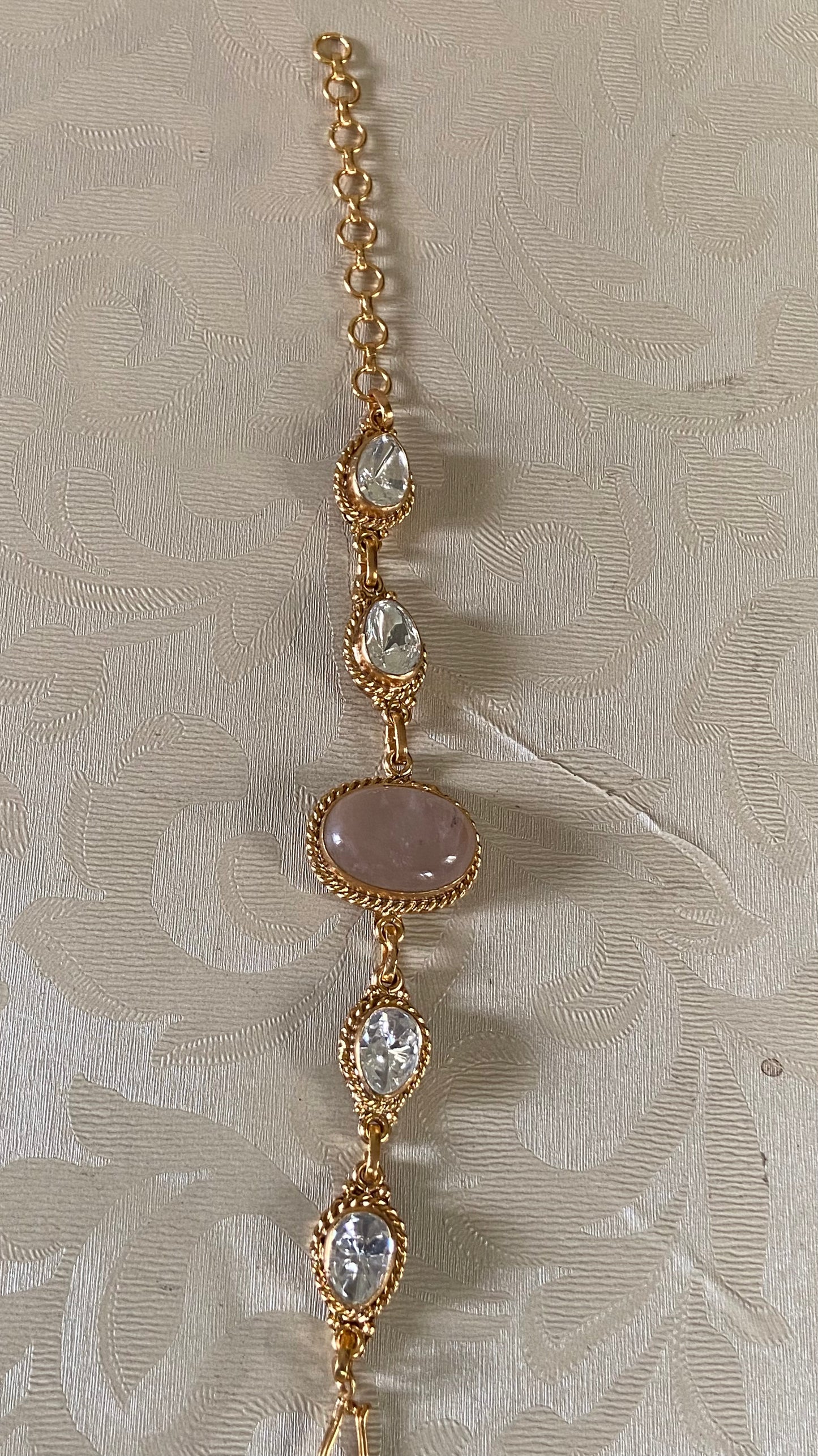 Moissanite Kundan Bracelet | Indian Jewelry InUSA | Gift Idea