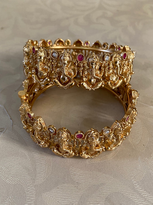 Temple Ganesh Idol Bangles | Traditional Indian Jewelry In USA