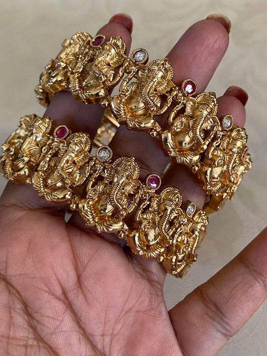 Temple Ganesh Idol Bangles | Traditional Indian Jewelry In USA