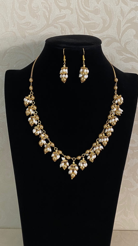 Pearl Bunch Necklace Set | Indian Jewelry In USA
