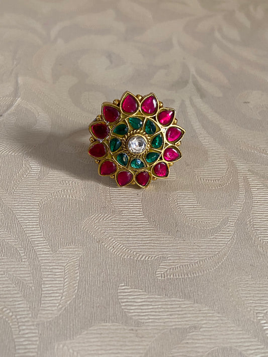 Jadau Kundan Finger Ring | Traditional Finger Ring | Gift Idea