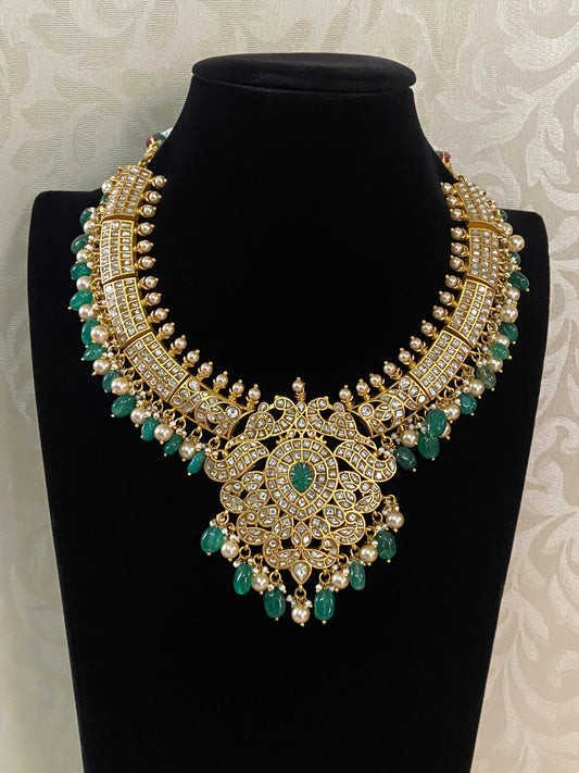 Jadau Polki  Necklace | Indian traditional jewelry
