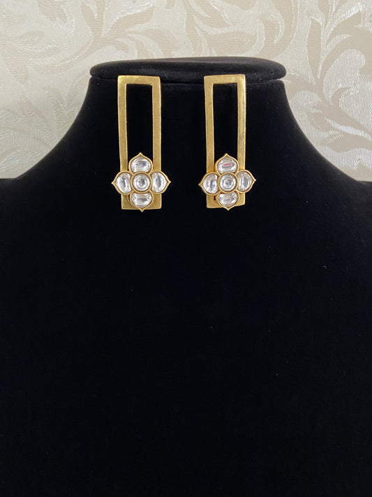Contemporary Polki Earrings | Latest Indian Jewelry