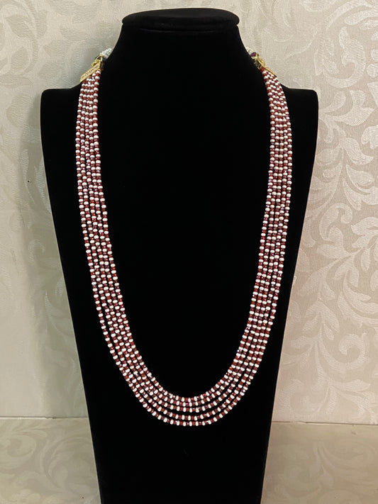 Pearl & Beads Mala Necklace | Indian Beads Necklace
