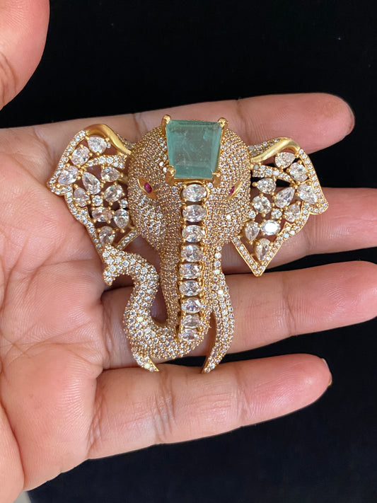 AD Elephant Brooch Pin | Indian Jewelry In USA