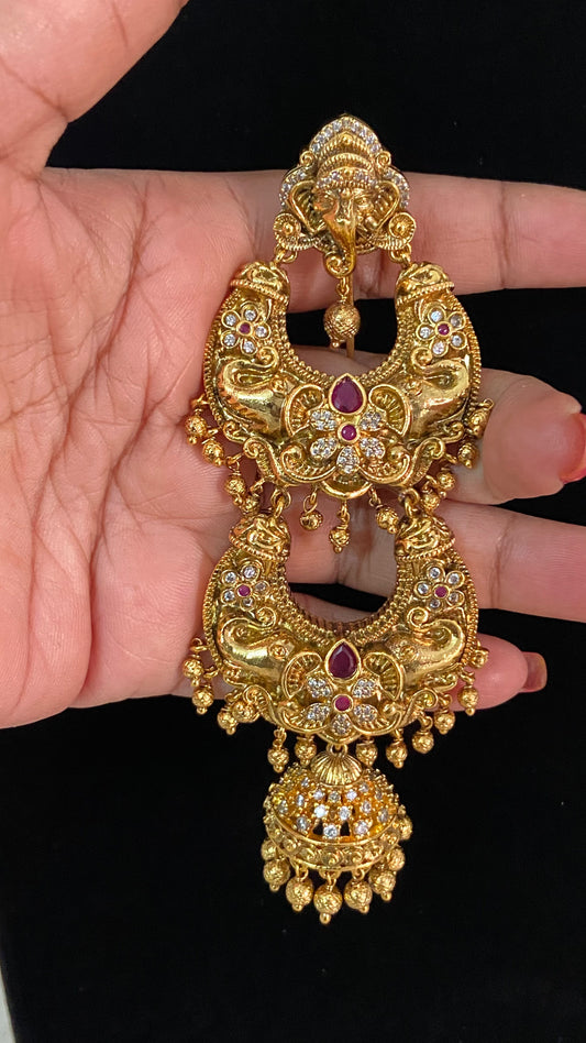 Antique AD Hair Accessories | Hair Choti | Traditional Indian Jewelry