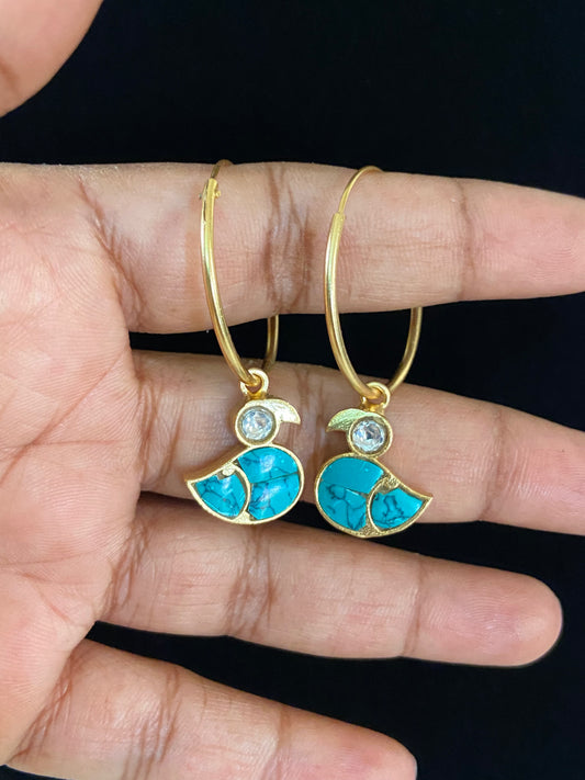 Jadau Kundan Earrings |  Jadau Hoops