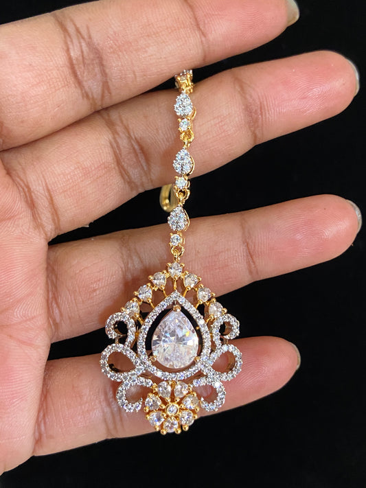 Moissanite Maang Tikka | Indian jewelry in USA