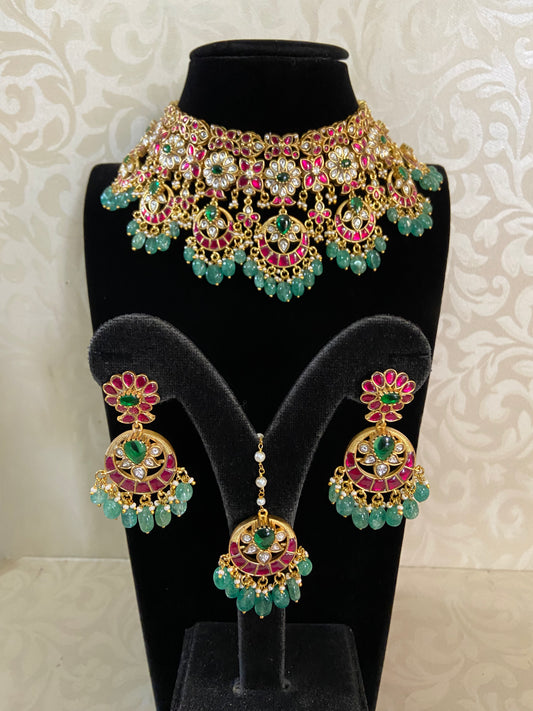 Jadau Kundan Choker Set | Bridal jewellery | Indian Wedding Jewellery
