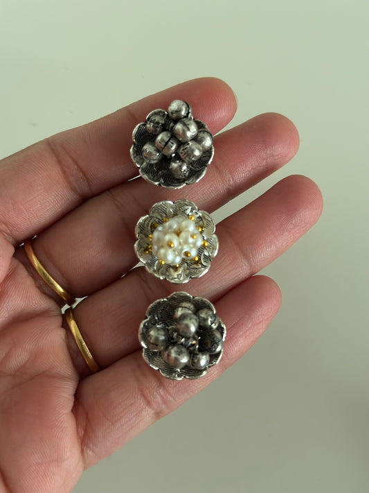 Silver Oxidised 2Fingers Ring | 2 Fingers Adjustable Ring