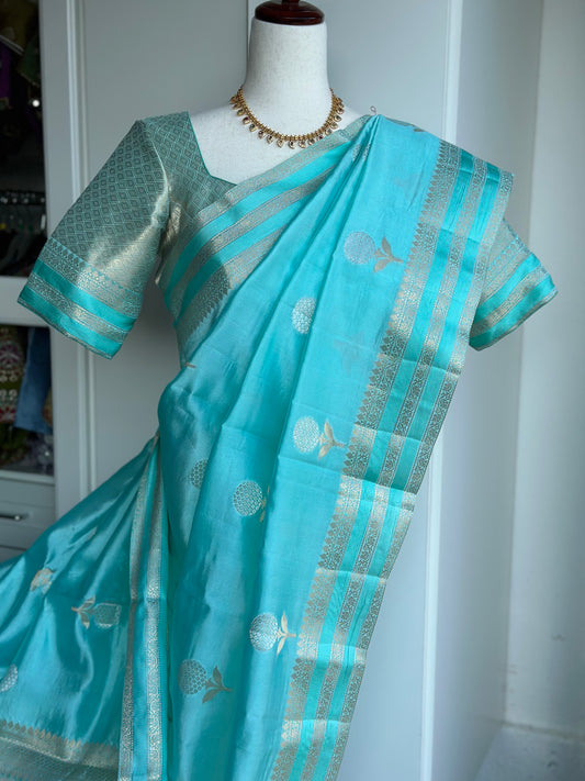 Pure Raw Mango Saree | Silk Mark Certified Saree