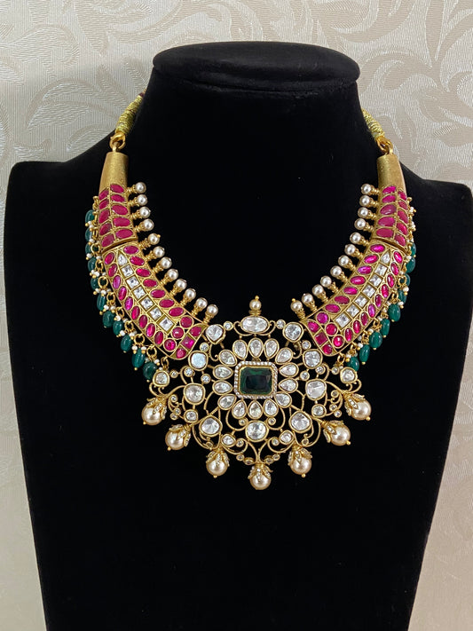 Jadau Kundan Kante Necklace | Indian Traditional Jewelry
