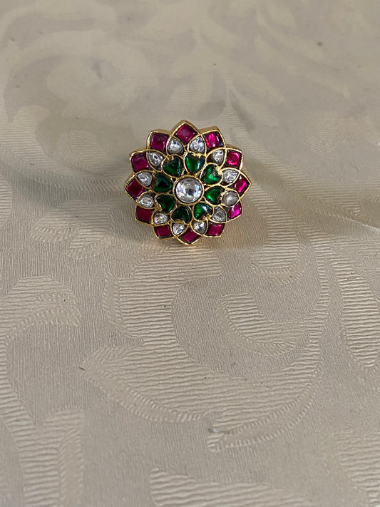Jadau Kundan Finger Ring | Adjustble Finger Ring