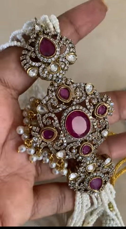 Victorian Pendant Choker  |  Indian jewelry in USA